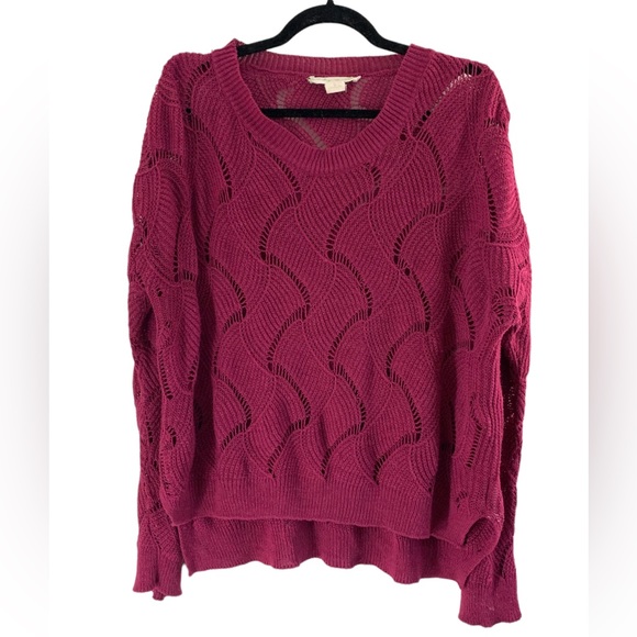 Urban Outfitters Pink Open Knit Sweater - Picture 1 of 6